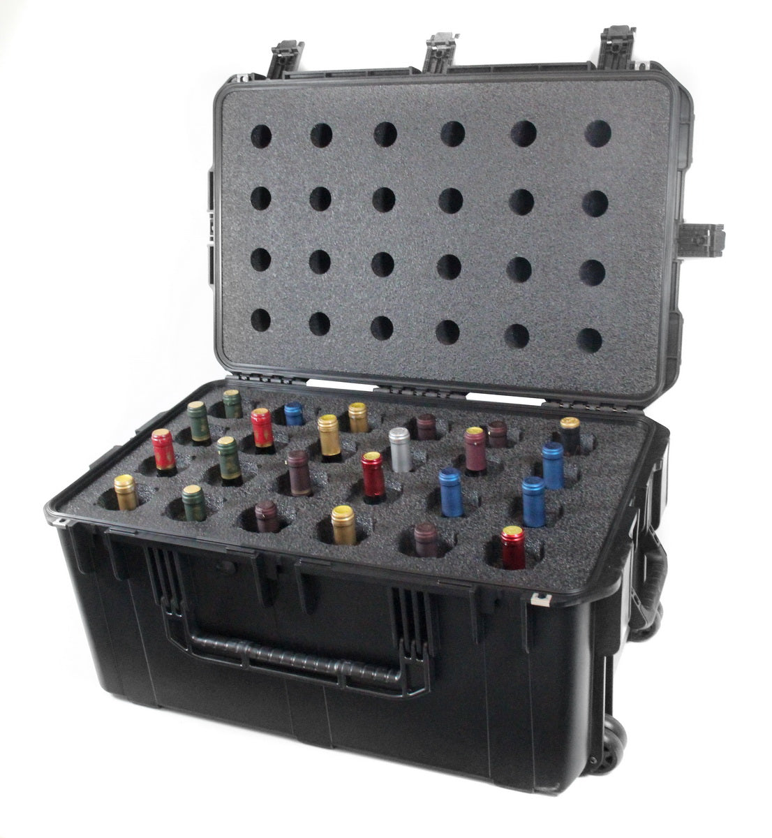 CasePro 24-Bottle Wine Carrier with Wheels