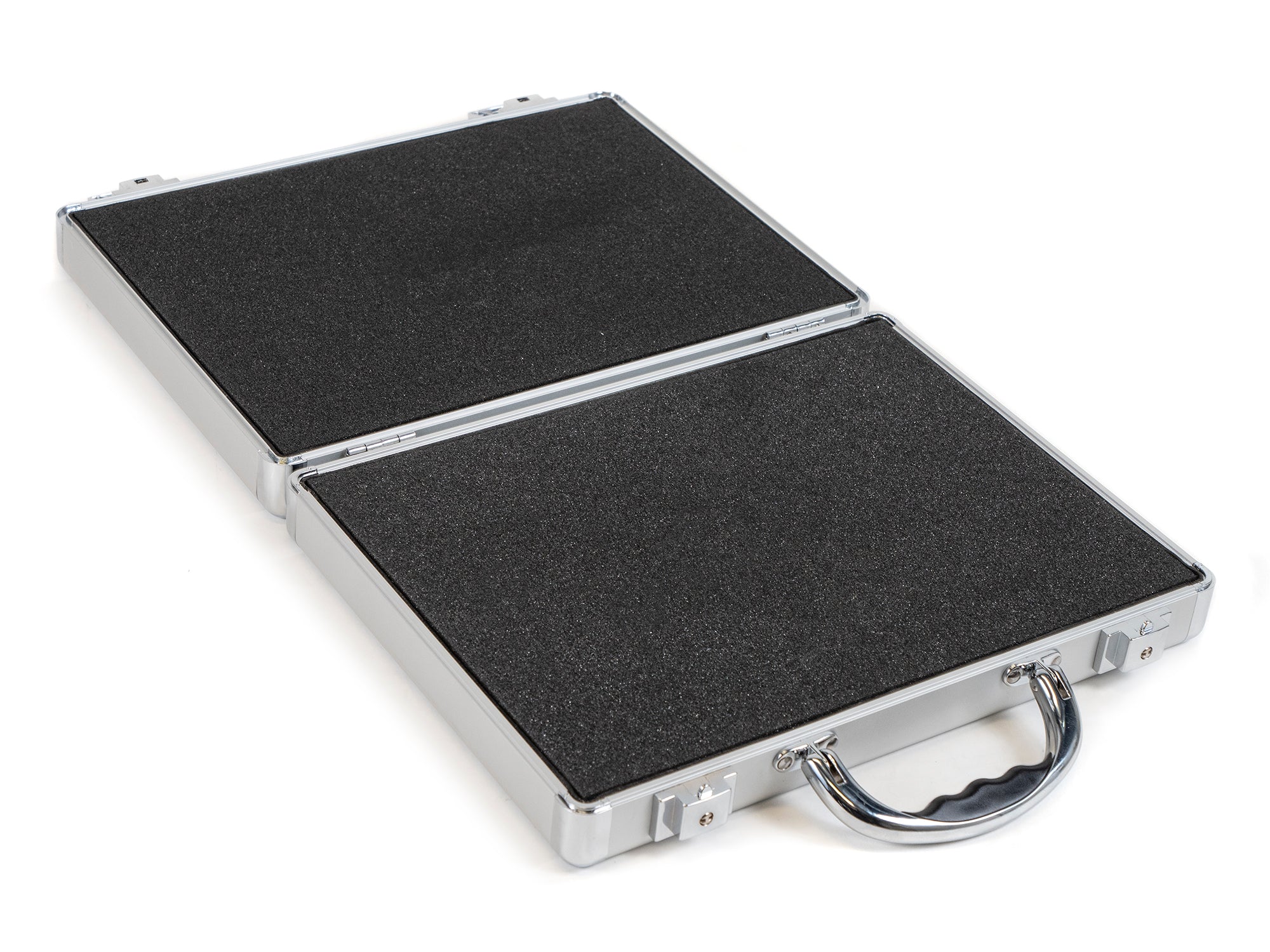 Smooth Silver Aluminum Case 180 Degree