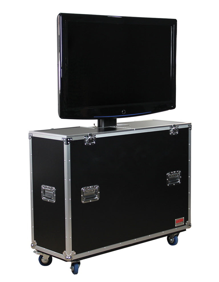 ATA LCD Plasma Screen Case with Electric Lift and Casters: Panels up to 47
