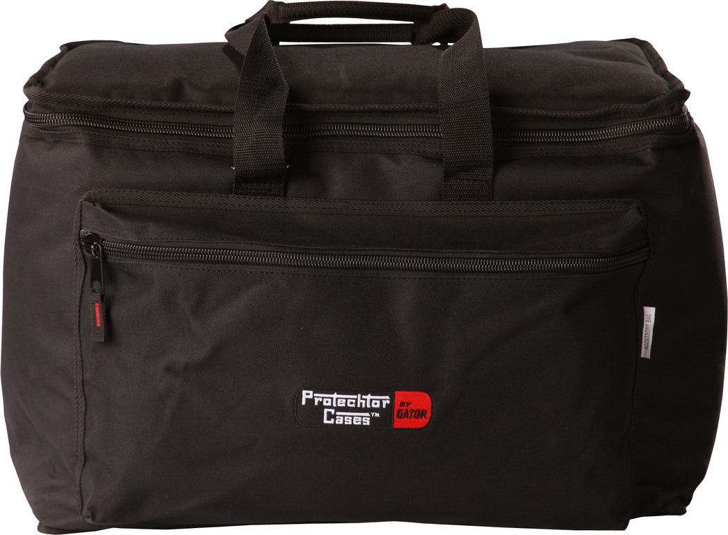Bag with Extra-Thick Plush Foam Padding and Adjustable Interior Velcro Divider System.