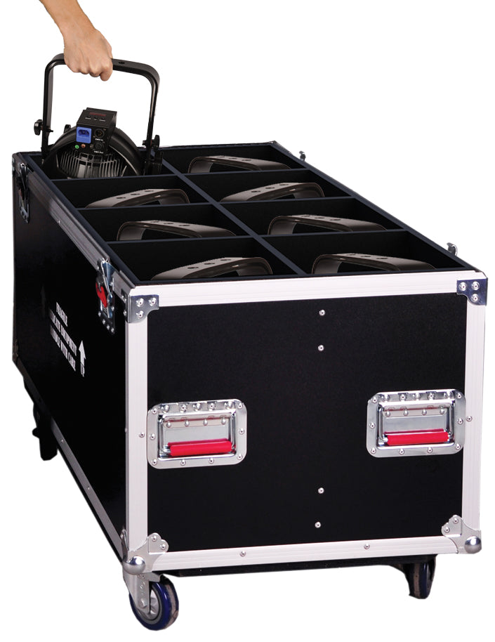 ATA Tour Case for 8 LED Par 64 Can Light Fixtures