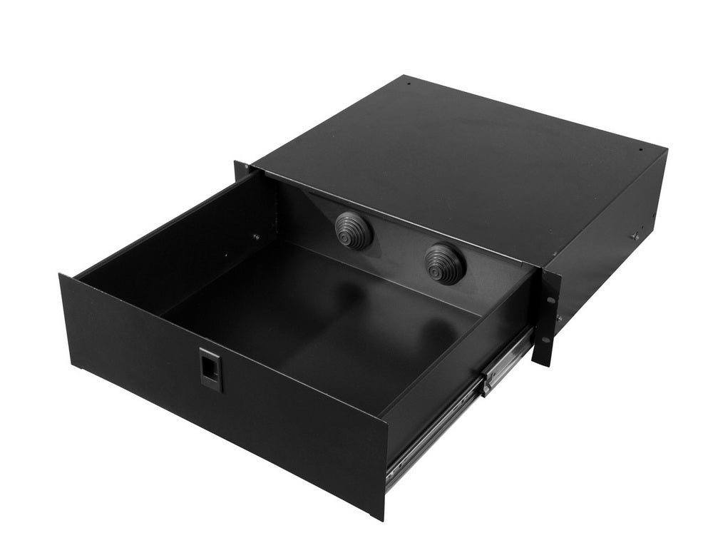This 2 Ru Drawer 2U Enclosed Drawer with Rear Access, 14.2